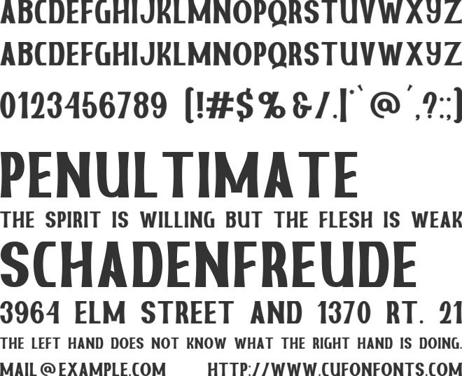 Bronxi font preview