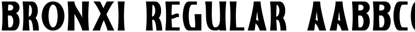 Bronxi Regular font