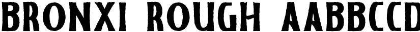Bronxi Rough font