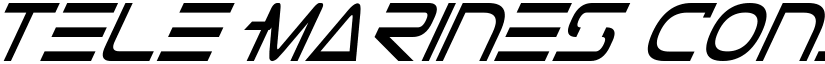 Tele-Marines Condensed Italic font