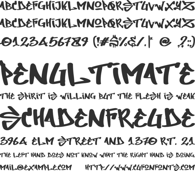 Dirty Lizard font preview