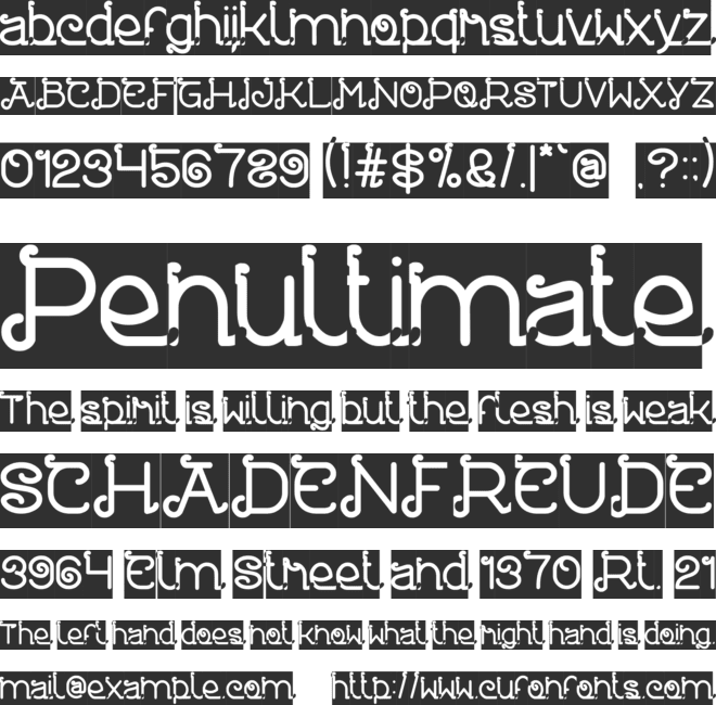 Painter pointer font preview
