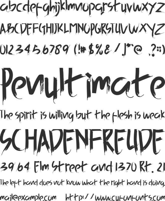 Ghost Hunter font preview