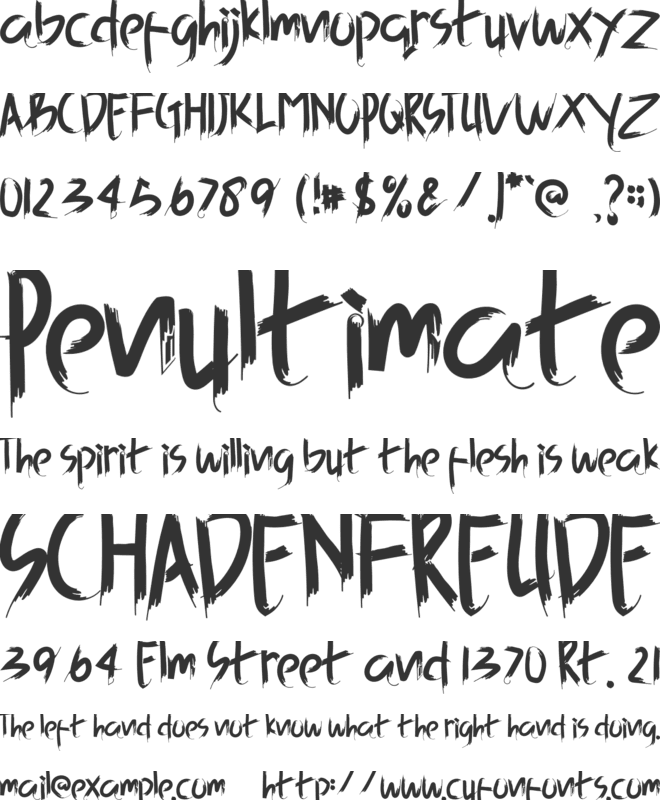 Ghost Hunter font preview