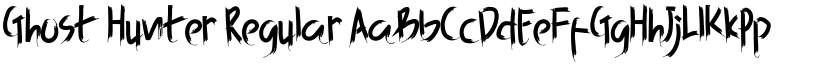 Ghost Hunter Regular font