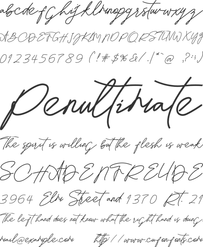 Hatalysha font preview