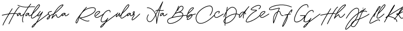 Hatalysha Regular font