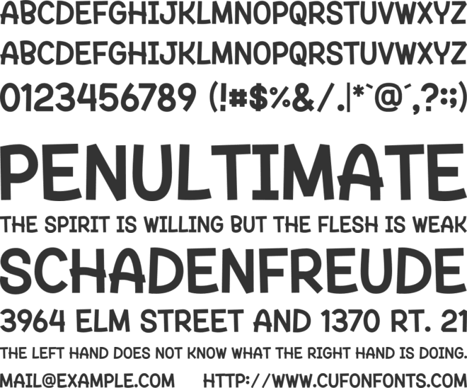 Bright Friday font preview