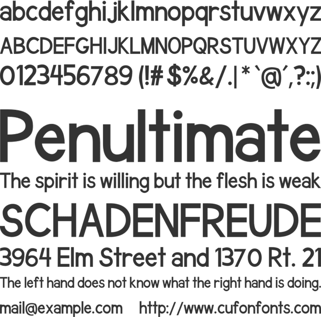 Give Me The Scoop font preview