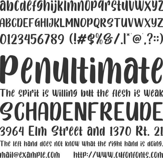 Sttalline font preview