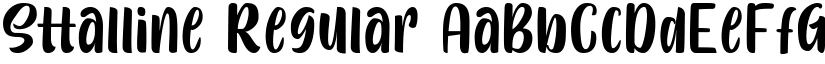 Sttalline Regular font
