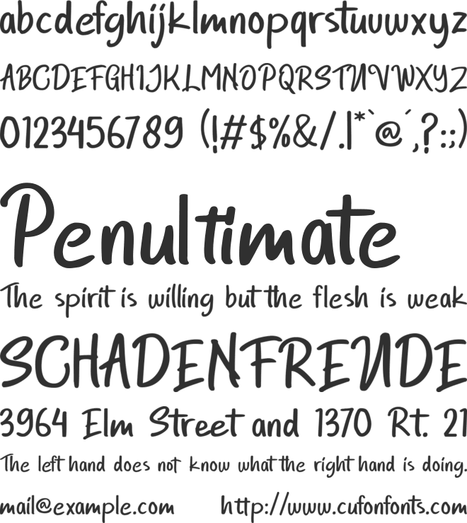 Chifully font preview