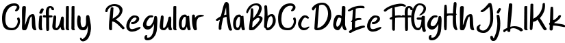 Chifully Regular font