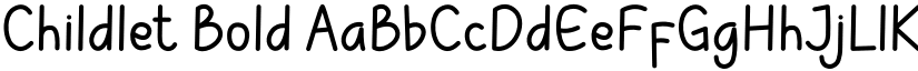 Childlet Bold font