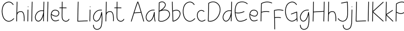 Childlet Light font