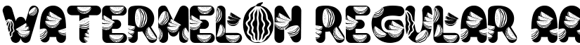 Watermelon Regular font