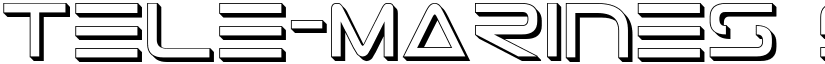 Tele-Marines Shadow font