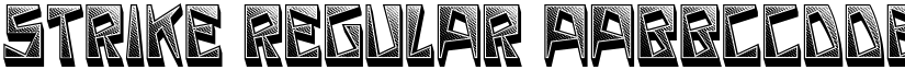 Strike Regular font