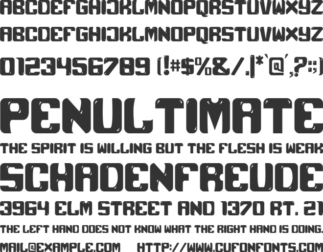 Black Unicorn font preview