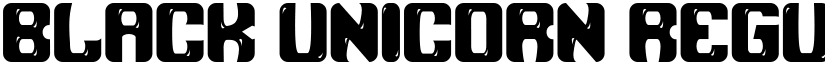 Black Unicorn Regular font