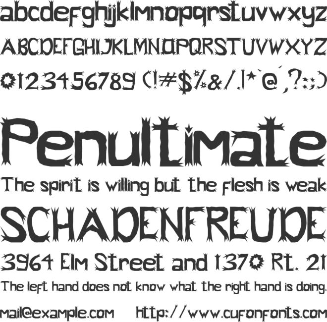 little monster font preview