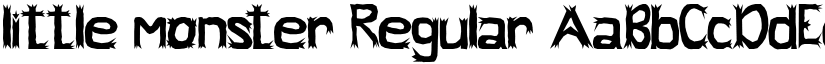 little monster Regular font