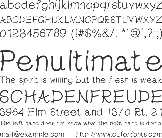 PuppyLove font preview