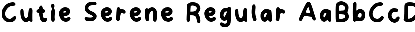 Cutie Serene Regular font