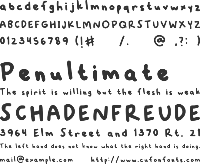 Littlejoodles font preview