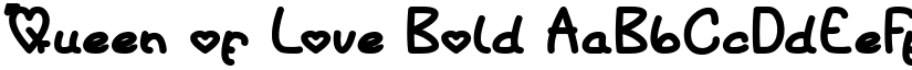 Queen of Love Bold font