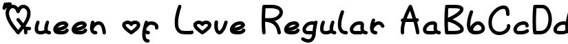 Queen of Love Regular font