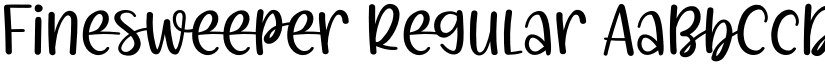 Finesweeper Regular font