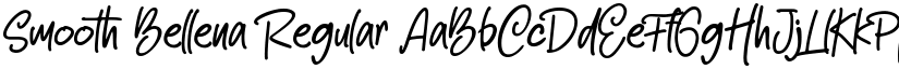 Smooth Bellena Regular font