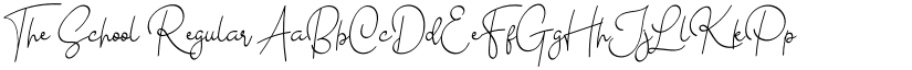The School Regular font