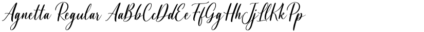 Agnetta Regular font