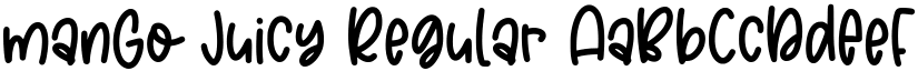 manGo Juicy Regular font