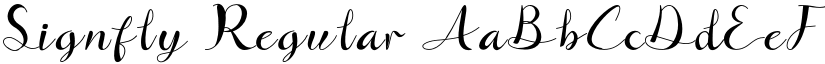Signfly Regular font