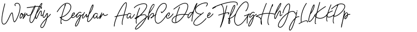 Worthy Regular font