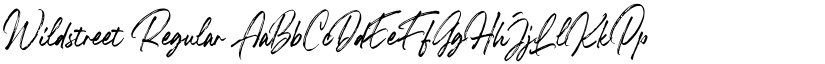 Wildstreet Regular font