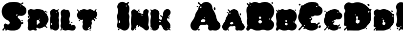 Spilt Ink font