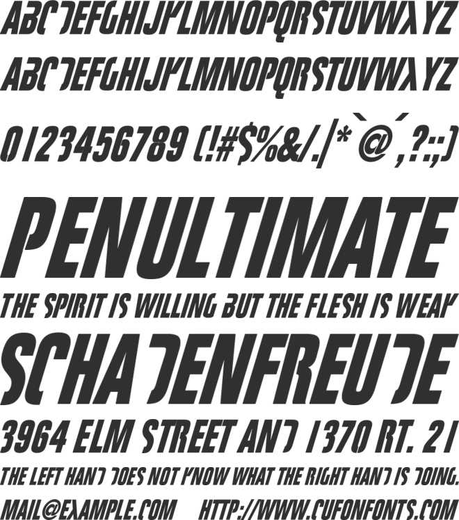 Fight This font preview