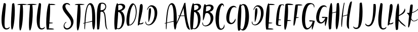 LITTLE STAR Bold font