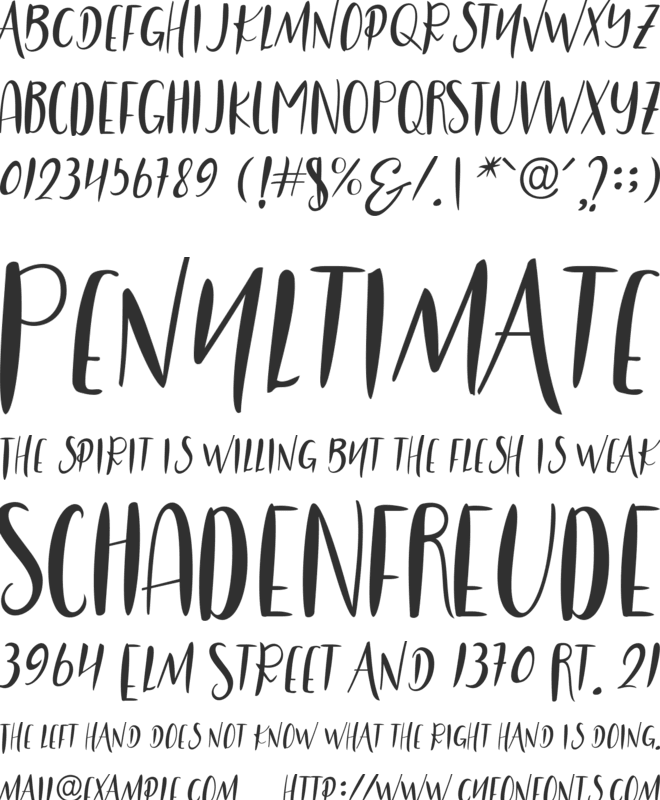 LITTLE STAR font preview
