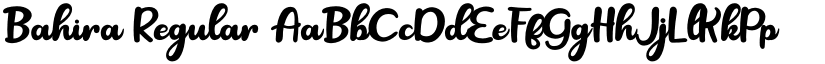 Bahira Regular font
