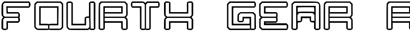 Fourth Gear Regular font