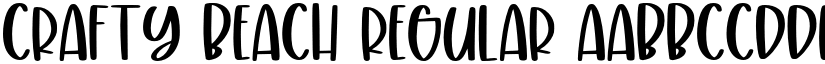Crafty Beach Regular font