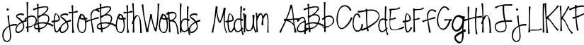 jsbBestofBothWorlds font download