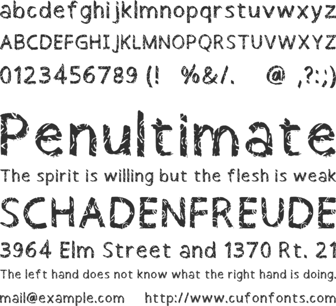 Barns font preview