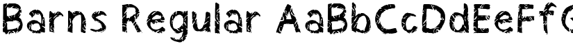 Barns Regular font