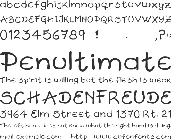 Eximia font preview